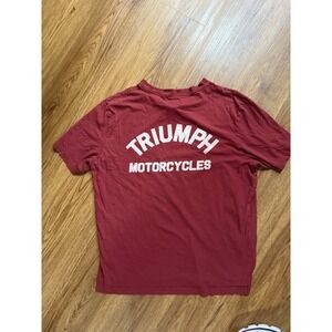 TRIUMPH MOTORCYCLES HERITAGE POCKET T-SHIRT SIZE XXL Red